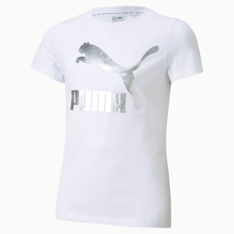 Puma | Girls Classics Logo Tee - White