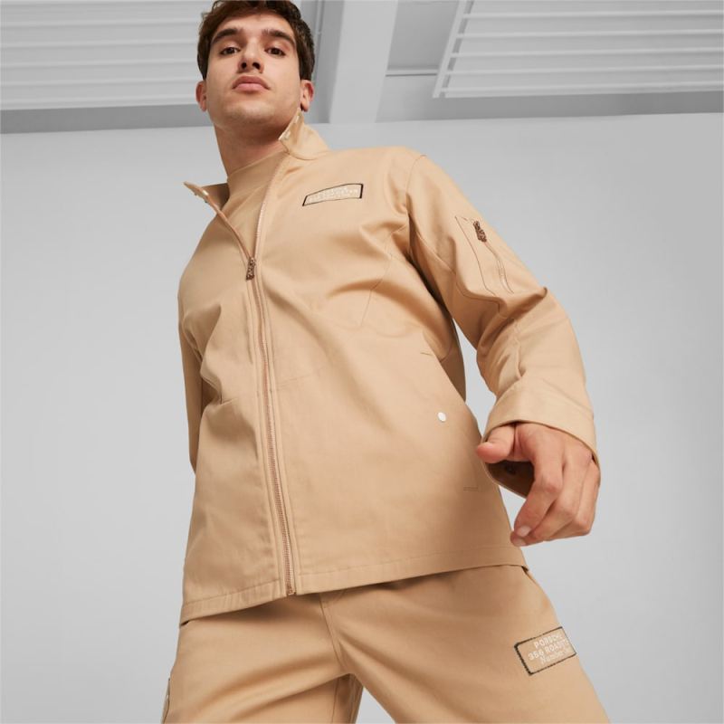 Puma | Men's Porsche Legacy Statement Jacket - Dusty Tan