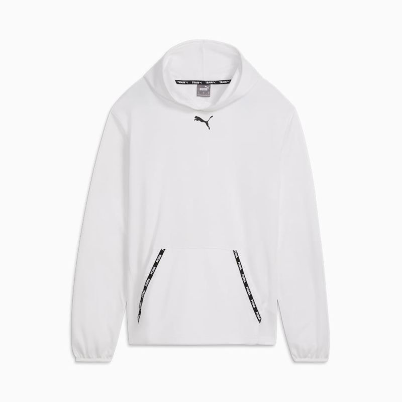 Puma | Men's Fit PWRFleece Hoodie - White