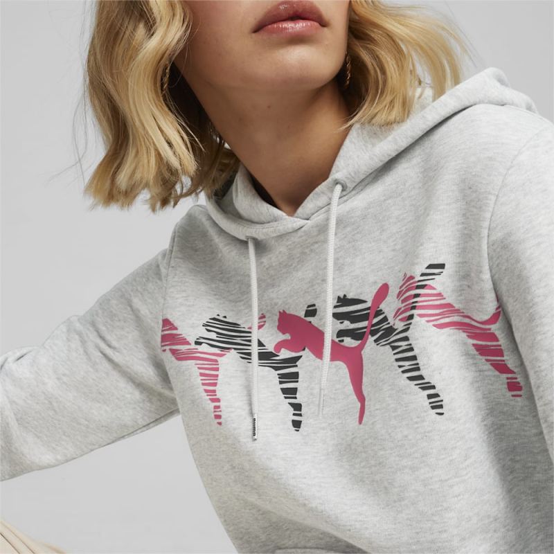 Puma | Women's ESS+ LOGO LAB&nbsp;Hoodie - Light Gray Heather