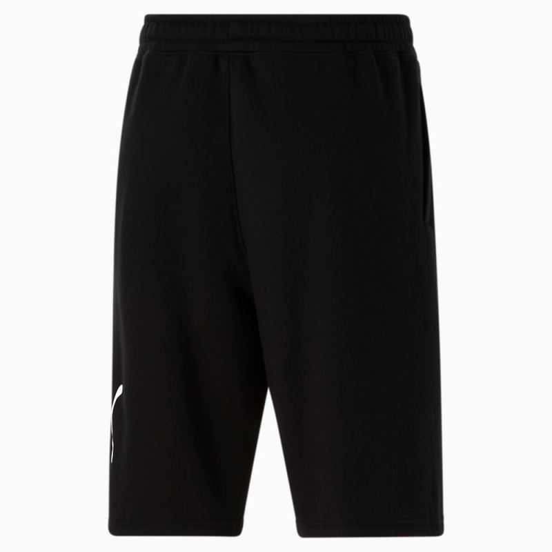 Puma | Men's Logo 10" Shorts - Cotton Black-White