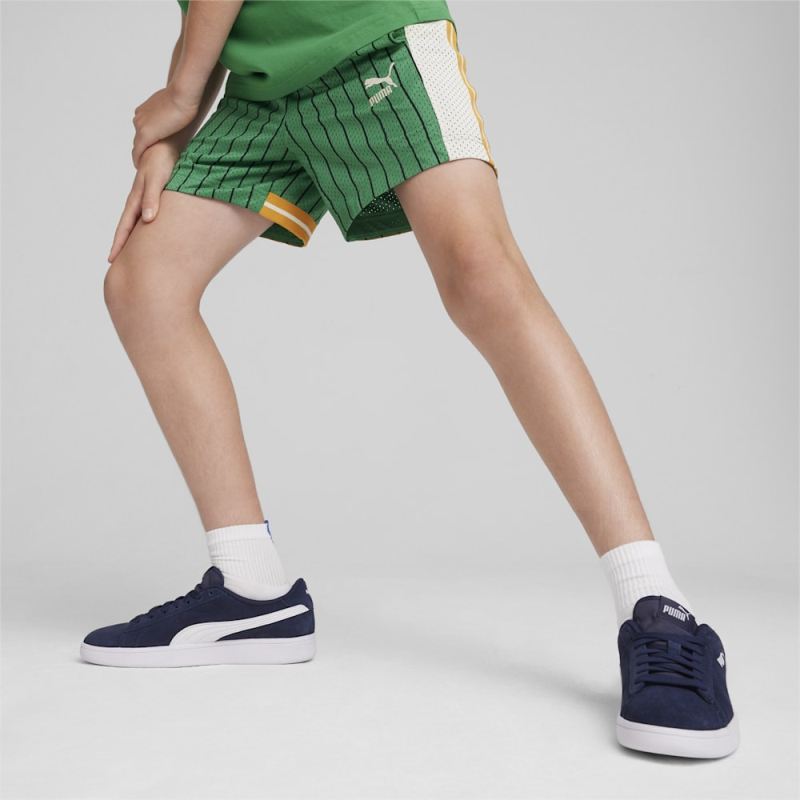 Puma | Boys For the Fanbase Big Kids Basketball Shorts - Archive Green