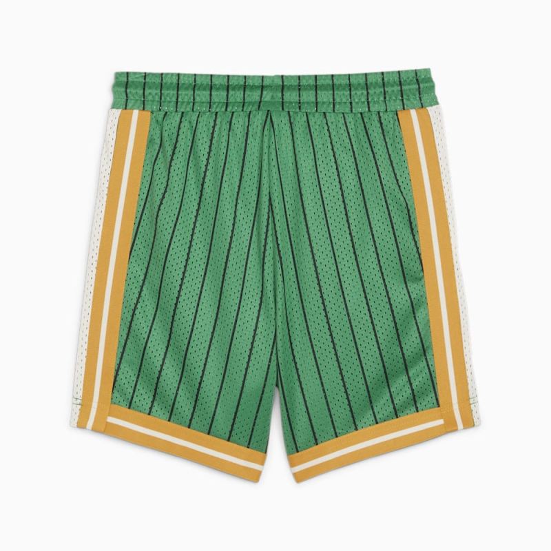 Puma | Boys For the Fanbase Big Kids Basketball Shorts - Archive Green