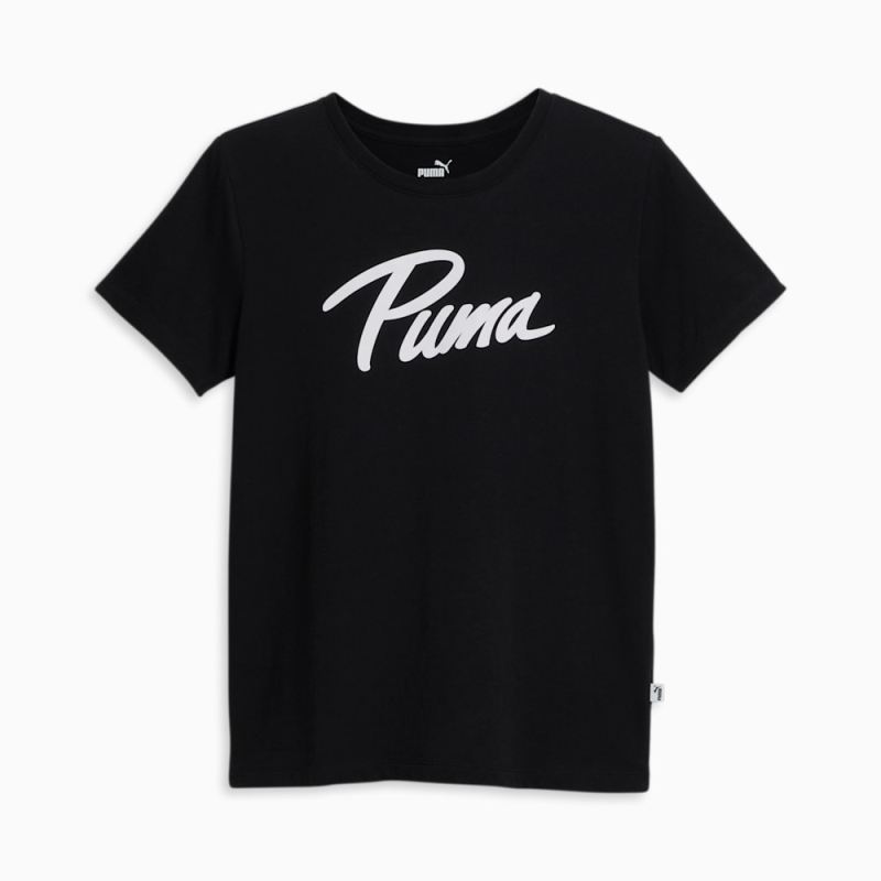 Puma | Women's Iridescent Logo Tee - Black