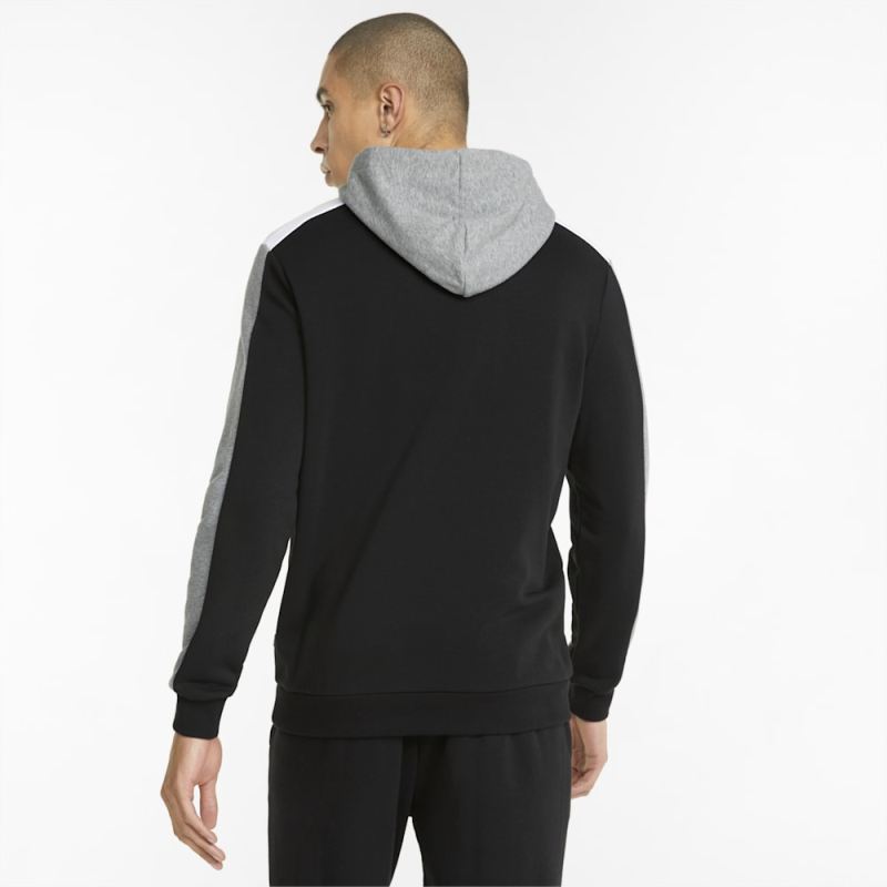 Puma | Men's Essentials+ Block Hoodie - Black