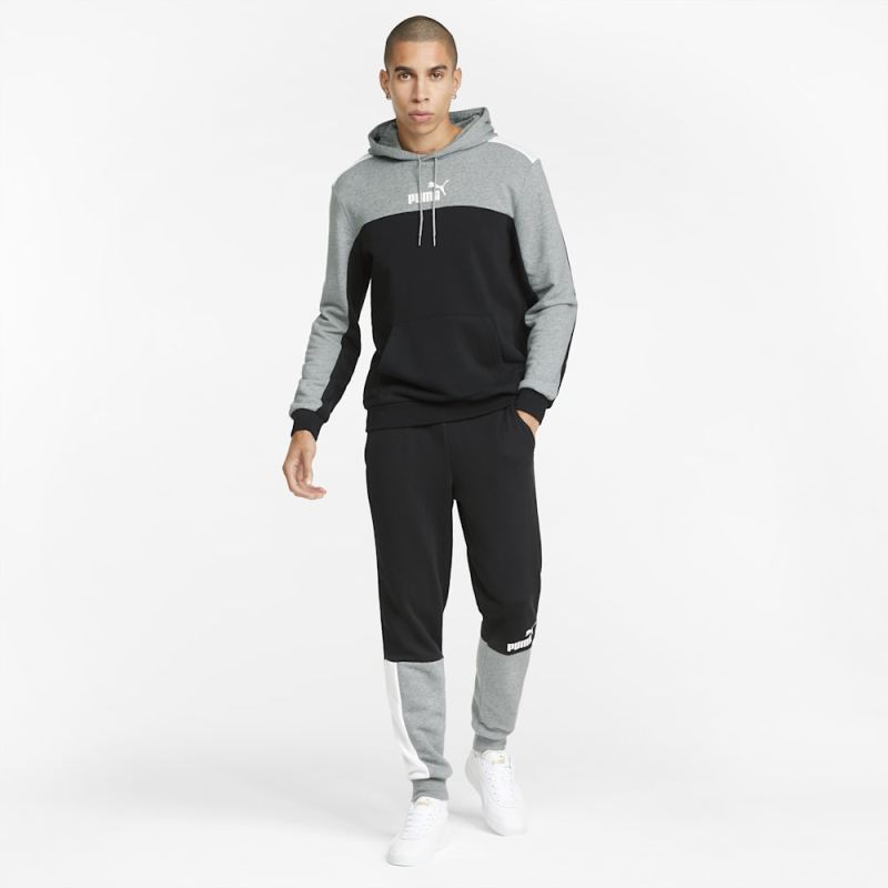 Puma | Men's Essentials+ Block Hoodie - Black