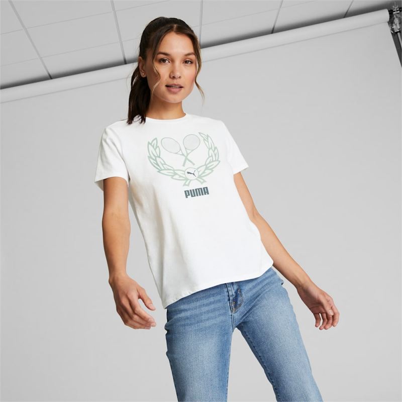 Puma | Women's Racket Tee - White