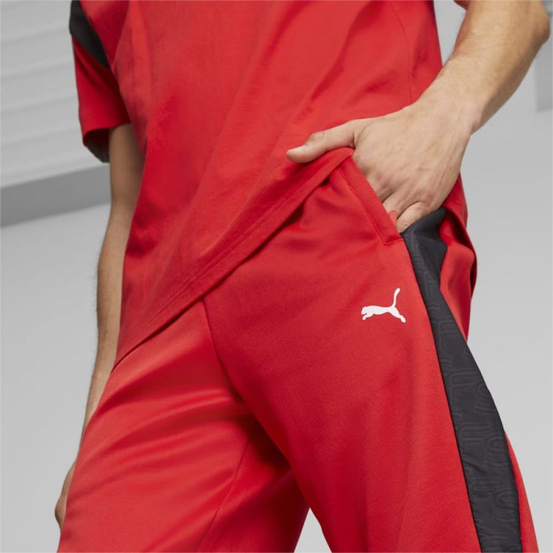 Puma | Men's Scuderia Ferrari Race MT7 Track Pants - Rosso Corsa