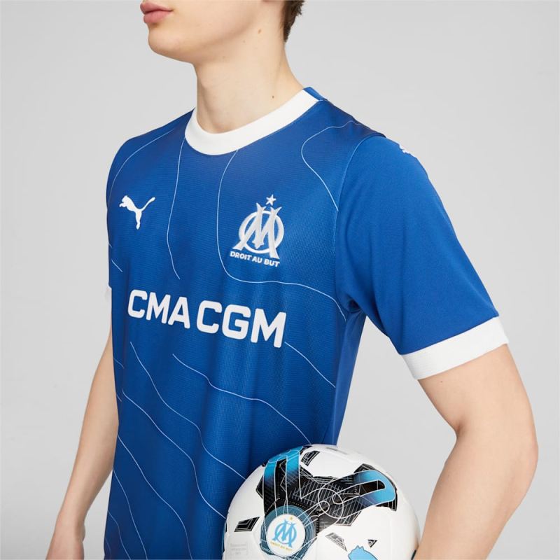 Puma | Men's Olympique de Marseille 23/24 Away Jersey - Team Royal-Clyde Royal