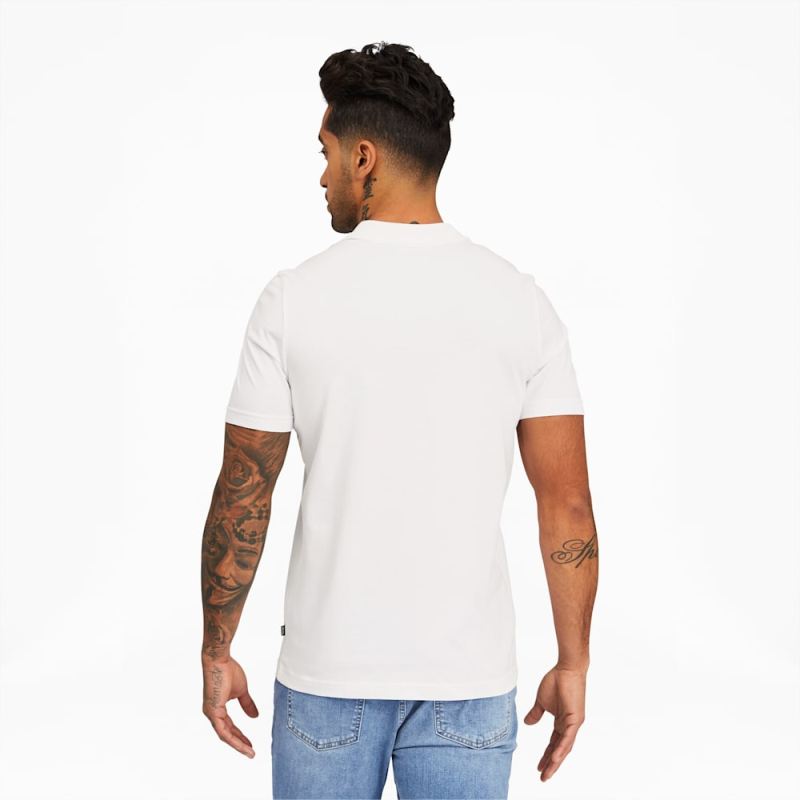 Puma | Men's Essentials Jersey Polo - White