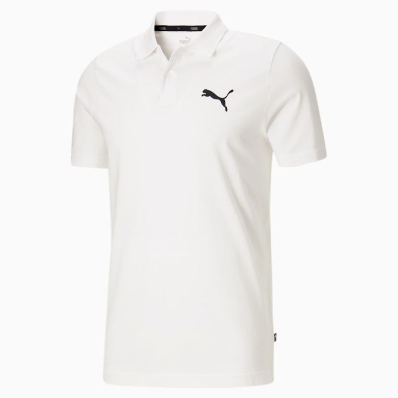 Puma | Men's Essentials Jersey Polo - White