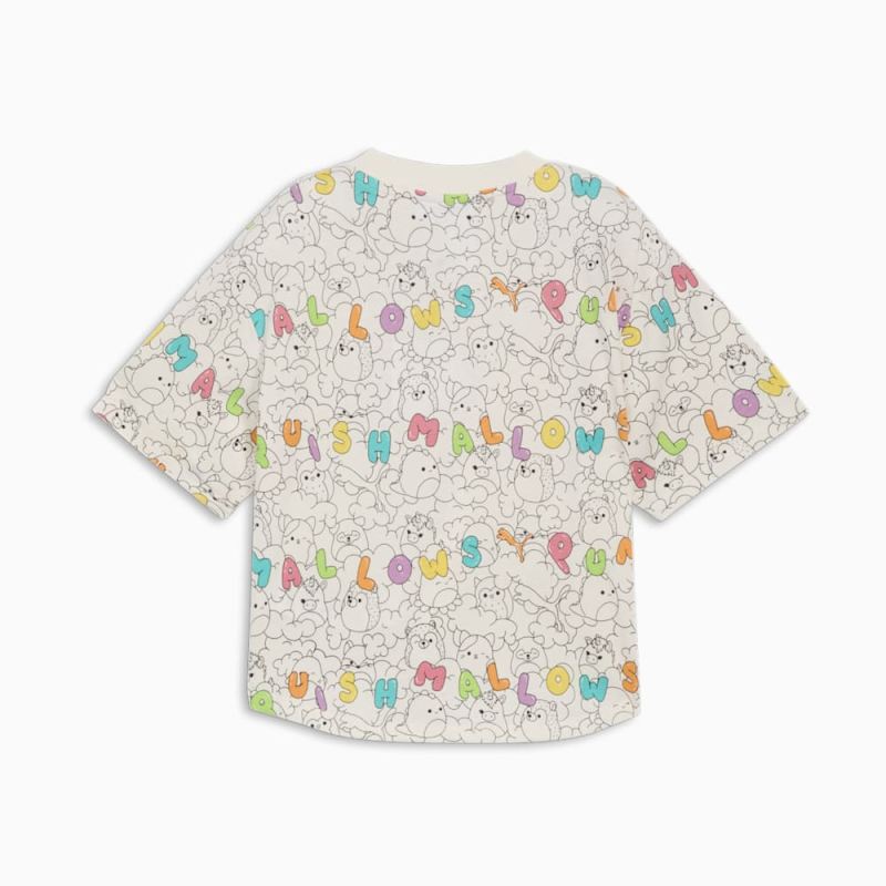 Puma | Girls Puma | Girls x SQUISHMALLOWS Big Kids AOP Tee - WARM WHITE