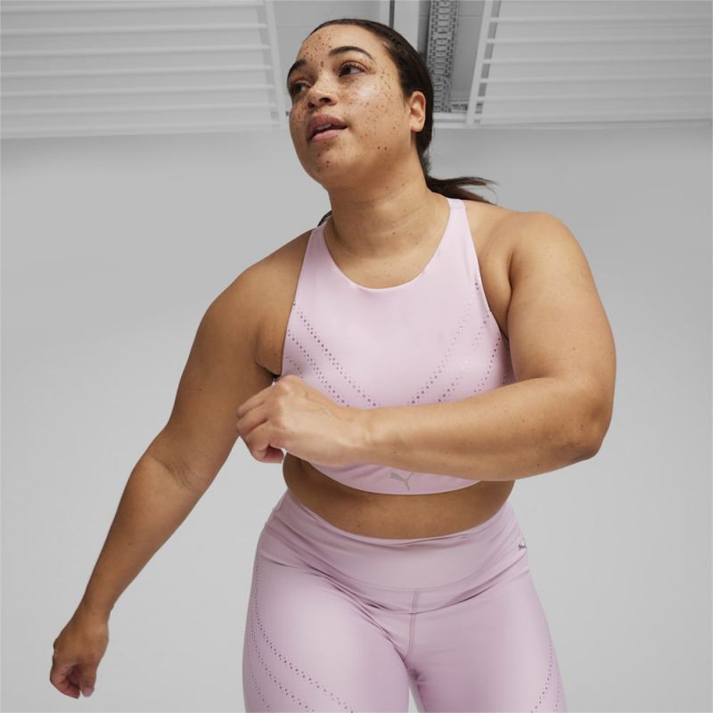 Puma | Women's PWR ULTRAFORM Graphic Bra - Grape Mist