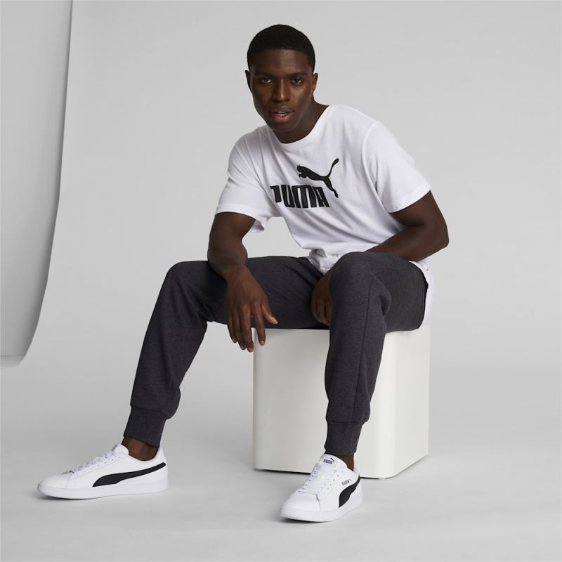 Puma | Men's Essentials Logo Joggers - Dark Gray Heather