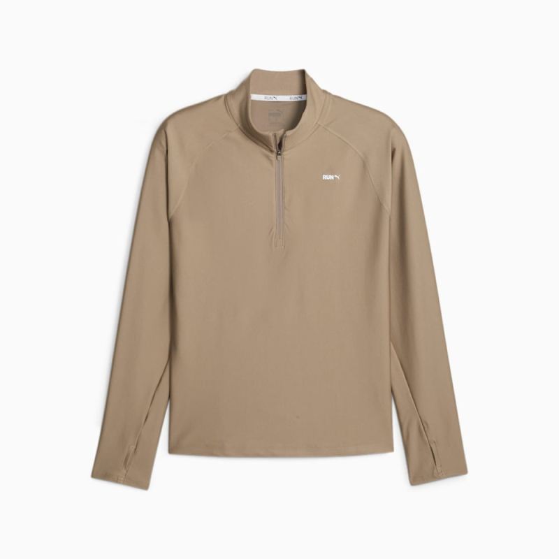 Puma | Men's M RUN Running Quarter-zip - Hazelnut