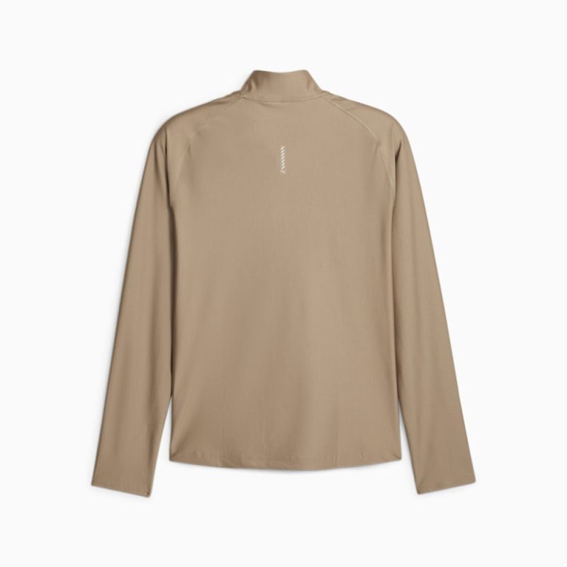 Puma | Men's M RUN Running Quarter-zip - Hazelnut