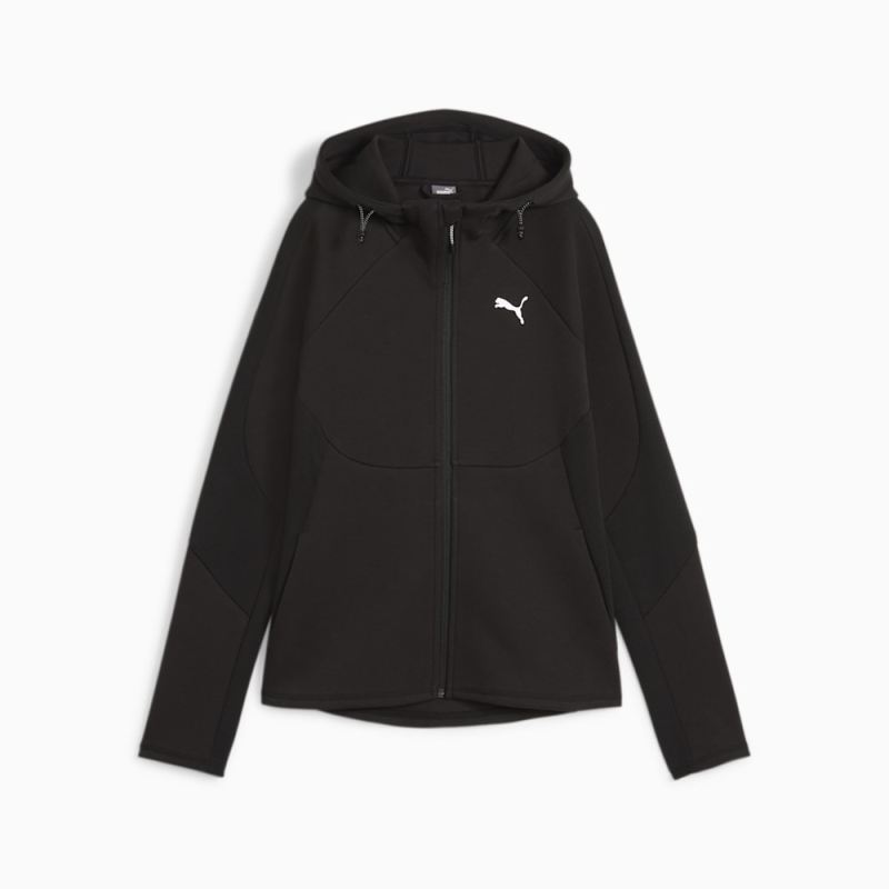 Puma | Women's EVOSTRIPE Full-Zip Hoodie - Black