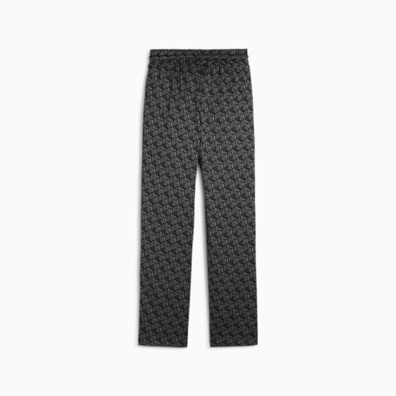 Puma | Women's T7 Straight Track Pants - Black-AOP