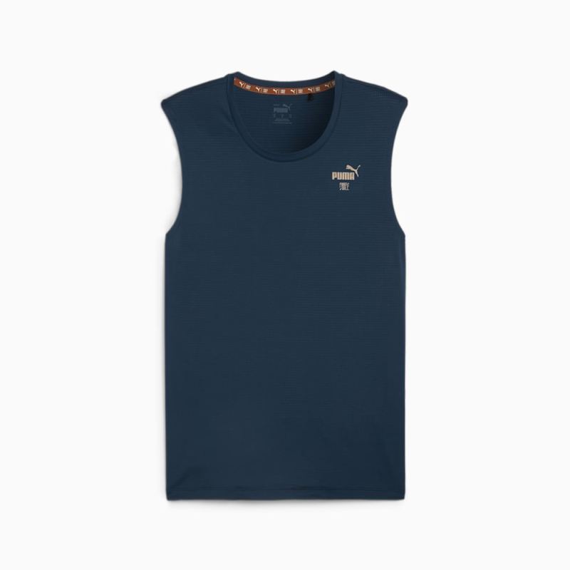 Puma | Men's x First Mile Running Tank - Club Navy