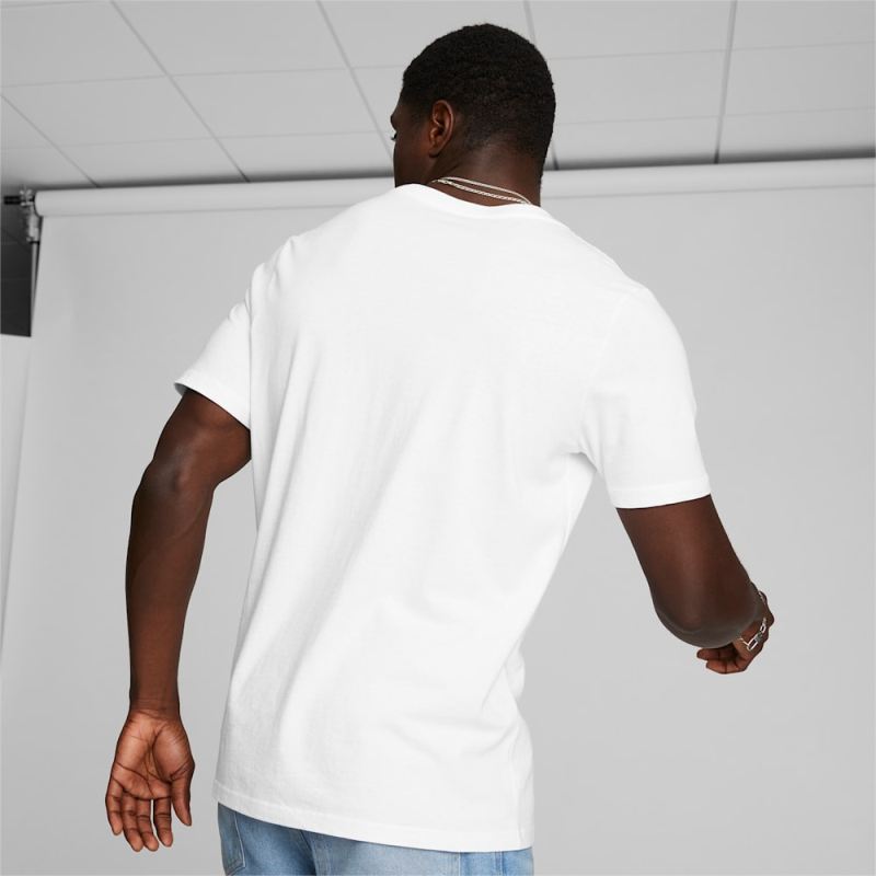 Puma | Men's Classics Logo Tee - White-Black