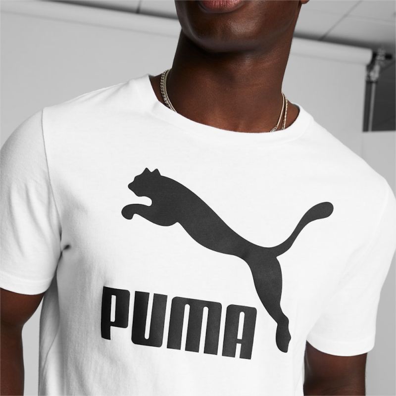 Puma | Men's Classics Logo Tee - White-Black