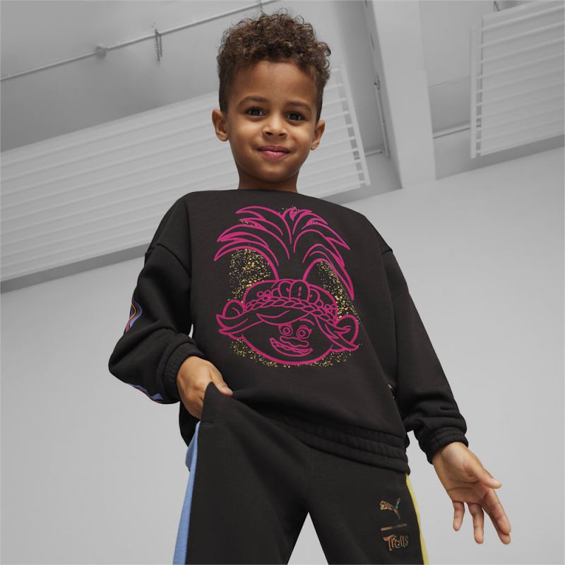 Puma | Girls Puma | Girls x TROLLS Little Kids Sweatshirt - Black