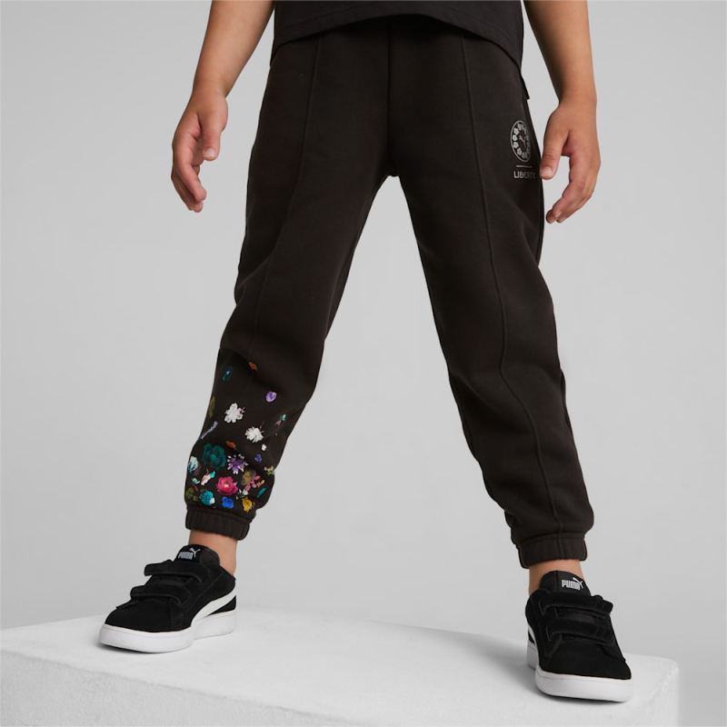 Puma | Girls Puma | Girls x LIBERTY Kids Sweatpants - Black