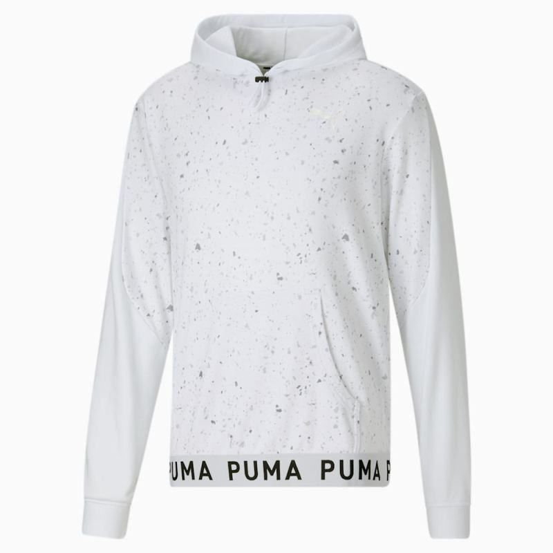 Puma | Men's Printed Training Hoodie - White