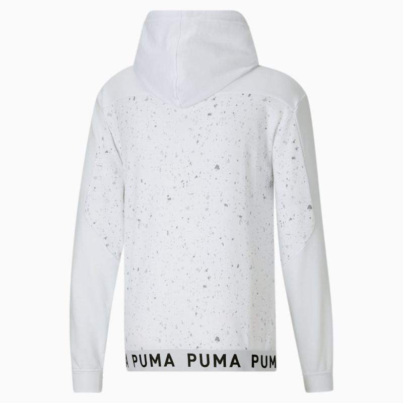 Puma | Men's Printed Training Hoodie - White