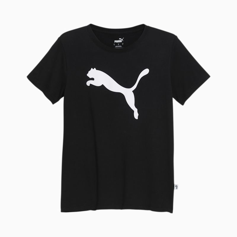 Puma | Women's Essentials Big Cat Logo Tee - Black