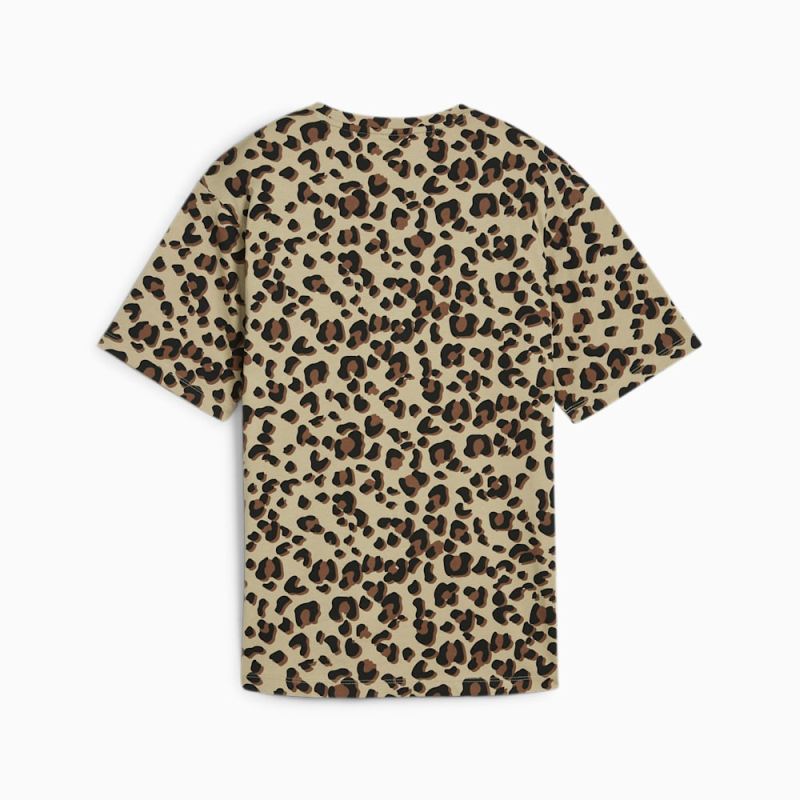 Puma | Women's ESS+ ANIMAL Relaxed Tee - Prairie Tan