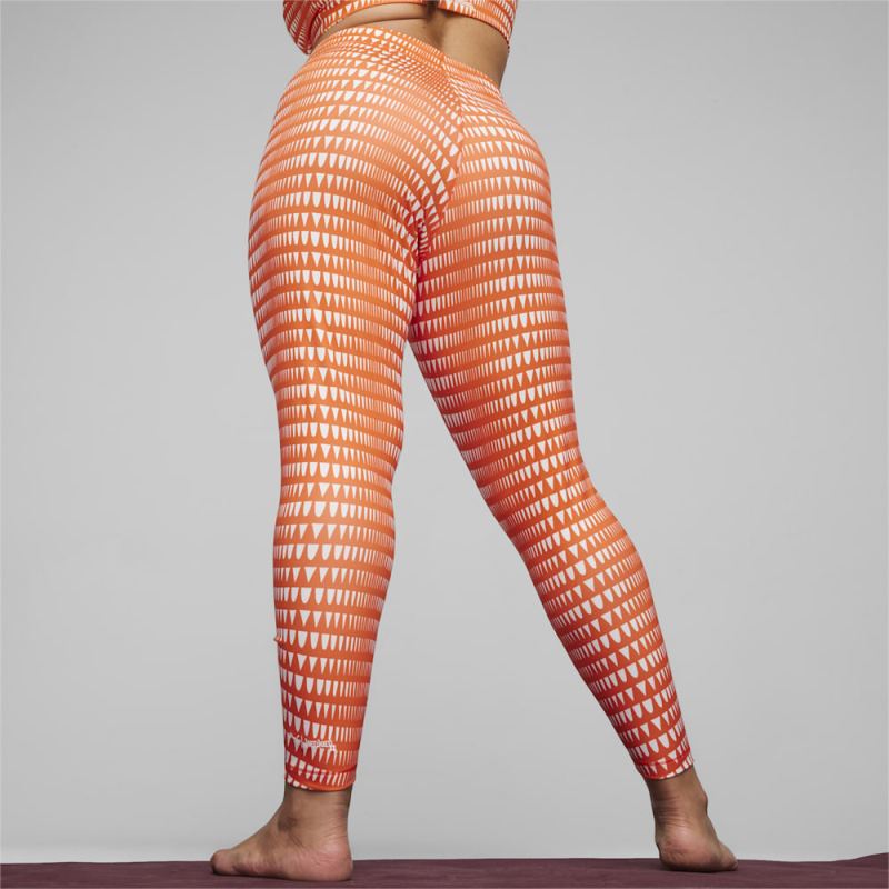 Puma | Women's x lemlem High-Waisted Training Tights - Cayenne Pepper