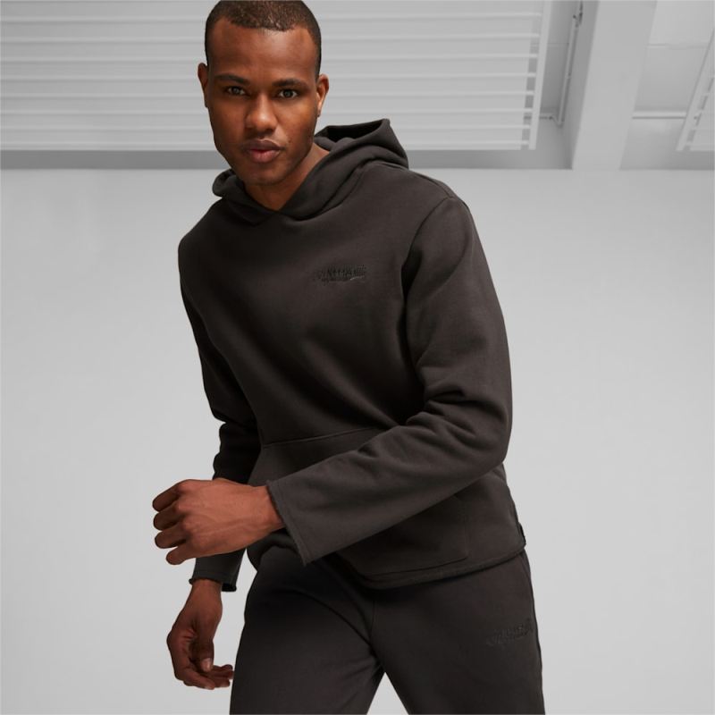 Puma | Men's Above the Clouds Basketball Hoodie - Black - Click Image to Close