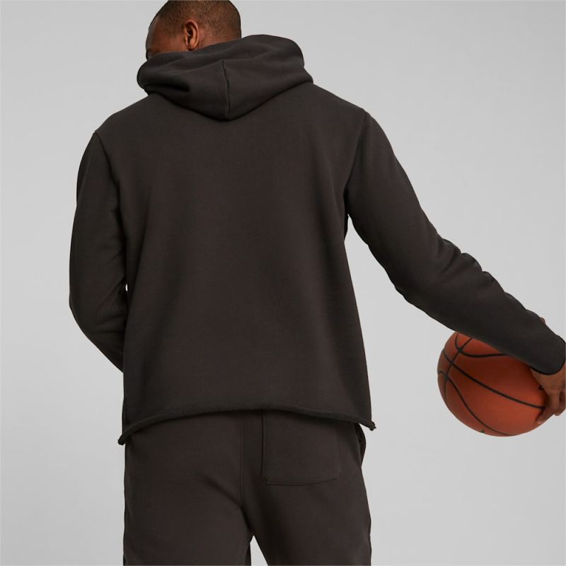 Puma | Men's Above the Clouds Basketball Hoodie - Black