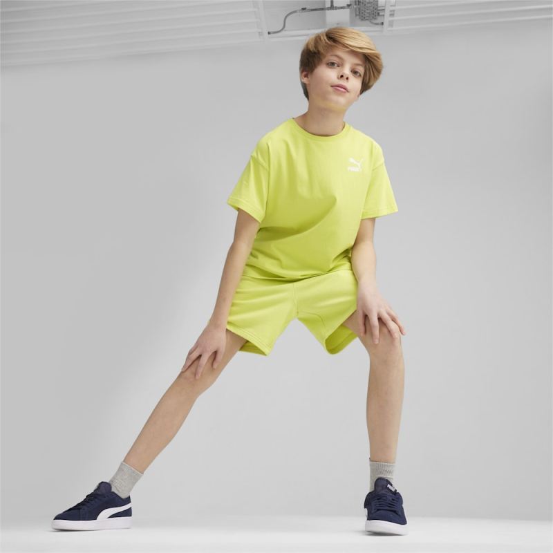 Puma | Boys Better Classics Relaxed Youth Tee - Lime Sheen