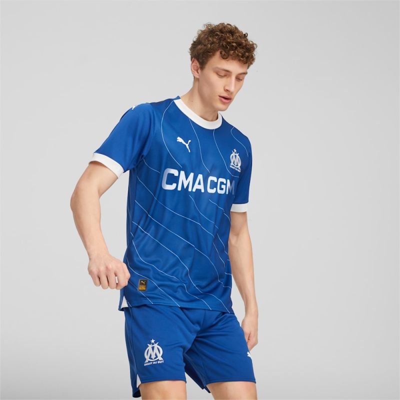 Puma | Men's Olympique de Marseille 23/24 Away Jersey - Team Royal-Clyde Royal