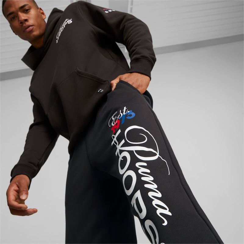 Puma | Men's Franchise Basketball Sweatpants - Black