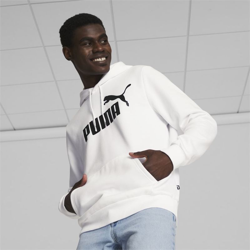 Puma | Men's Essentials Big Logo Hoodie - White