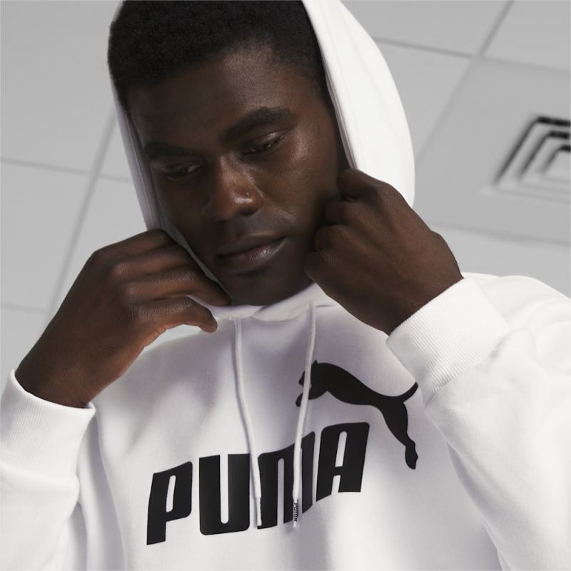 Puma | Men's Essentials Big Logo Hoodie - White