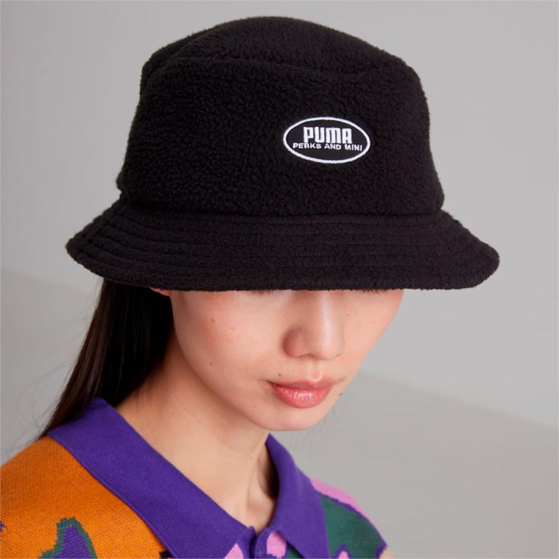 Puma | Men's x PERKS AND MINI Sherpa Bucket Hat - Black