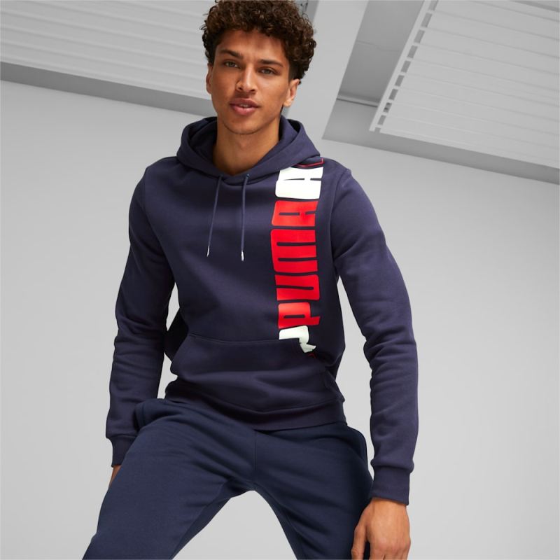 Puma | Men's ESS+ LOGO LAB Hoodie - Navy