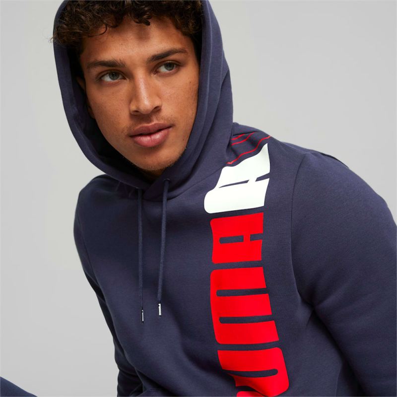 Puma | Men's ESS+ LOGO LAB Hoodie - Navy