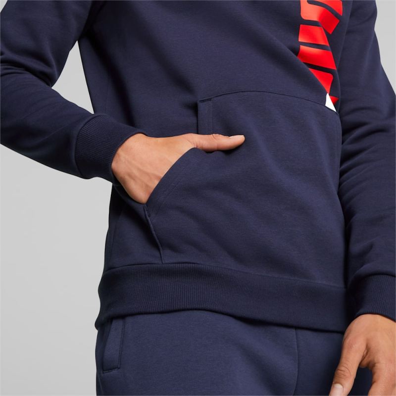 Puma | Men's ESS+ LOGO LAB Hoodie - Navy