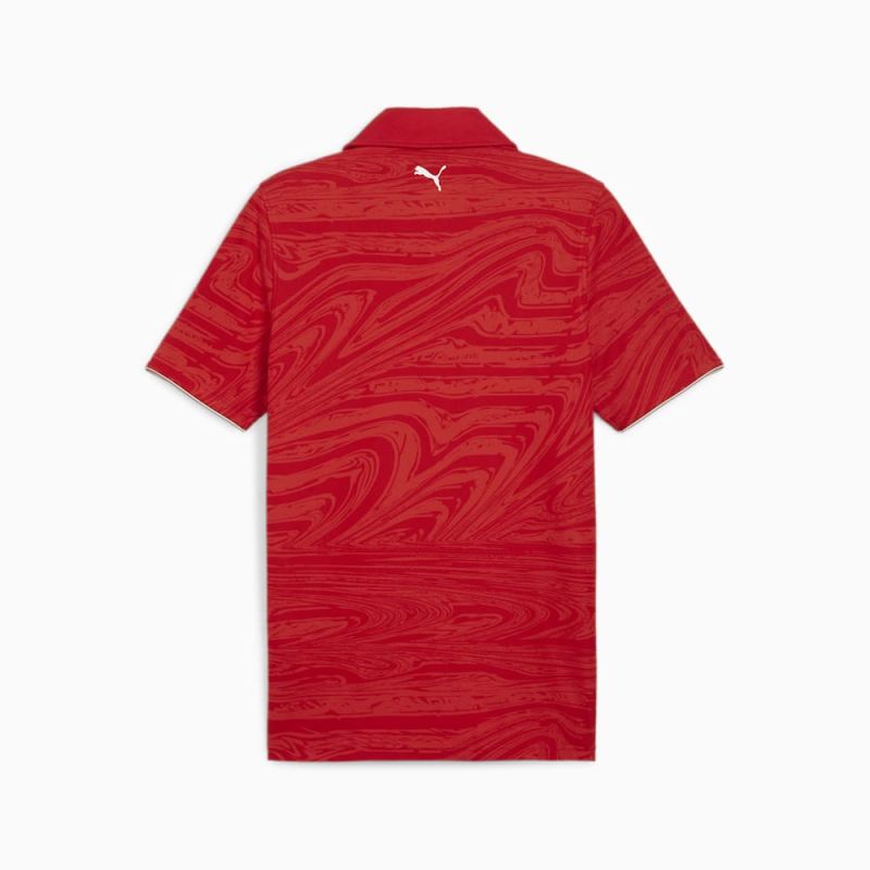 Puma | Men's Scuderia Ferrari Race Motorsport Graphic Polo - Rosso Corsa