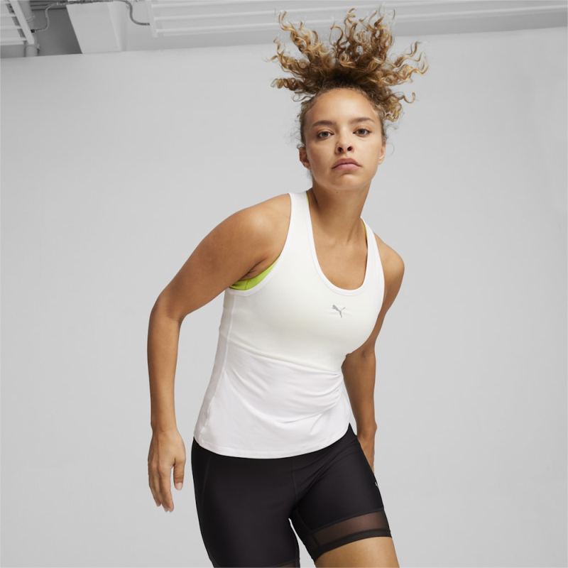 Puma | Women's RUN CLOUDSPUN Running Tank - White