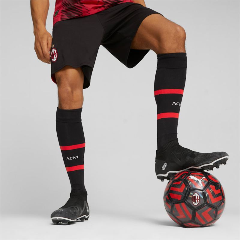 Puma | Men's AC Milan Soccer Shorts - Black-For All Time Red