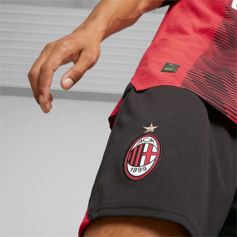 Puma | Men's AC Milan Soccer Shorts - Black-For All Time Red