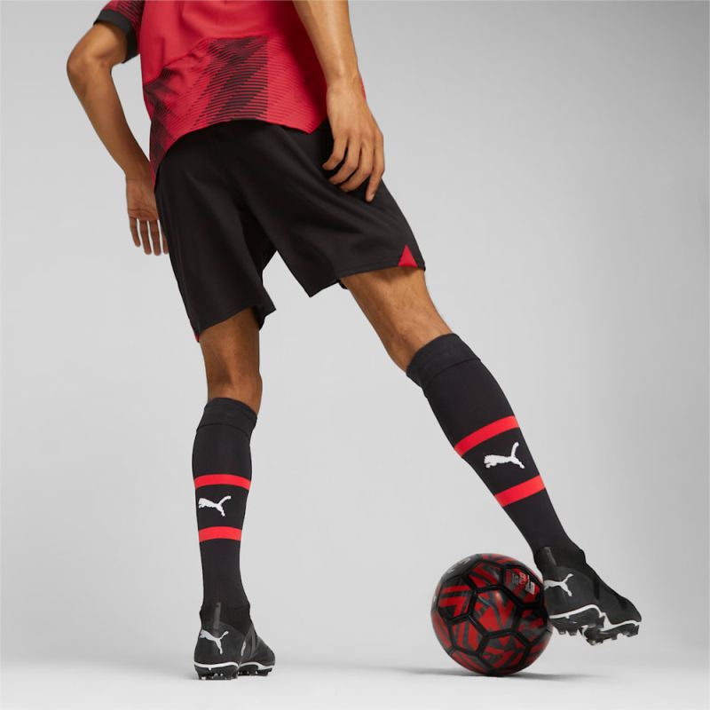 Puma | Men's AC Milan Soccer Shorts - Black-For All Time Red