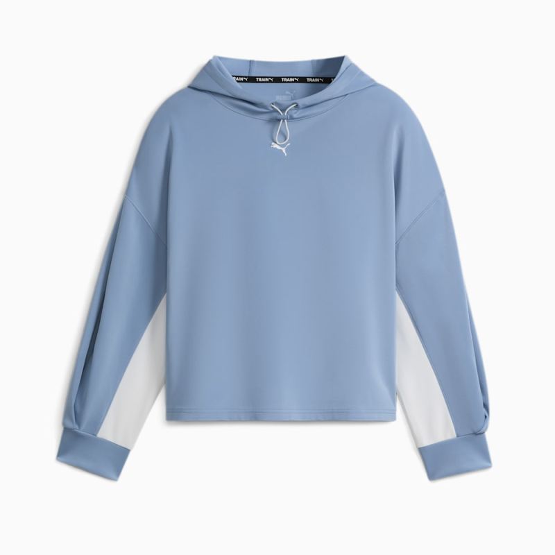 Puma | Women's FIT Double Knit Hoodie - Zen Blue - Click Image to Close