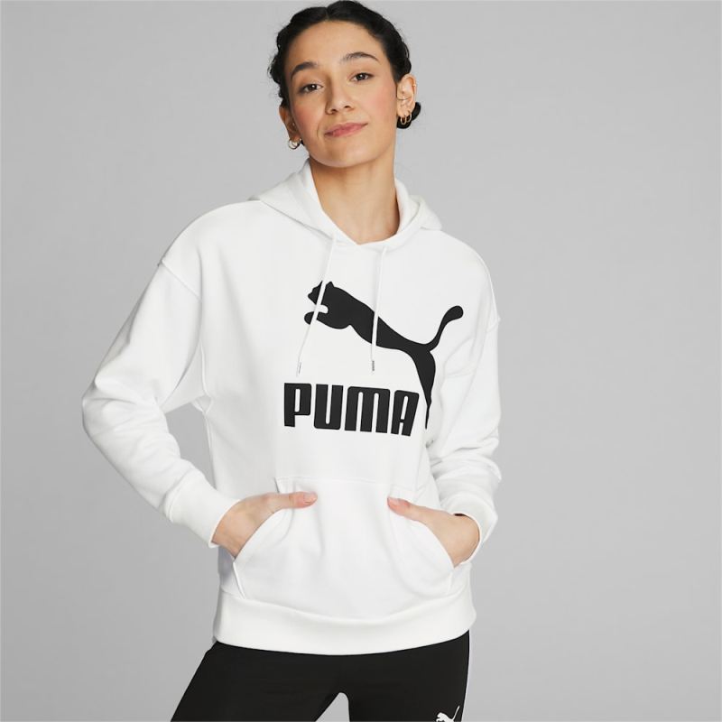 Puma | Women's Classics Logo Hoodie - White-Black